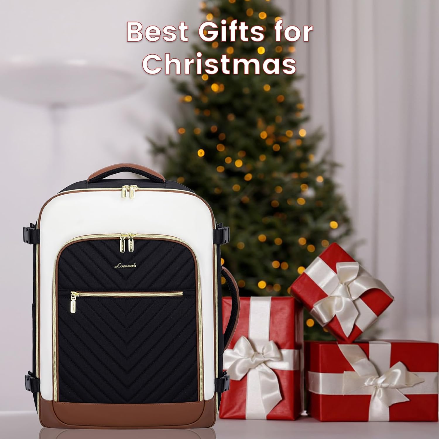 Large Travel Backpack for Women, TSA Carry on Backpack for Airplanes, 40L Personal Item Travel Bag for Women fits 17" Laptop,Waterproof Carry on Bag Airplane Approved with 3 Packing Cubes - Image 6