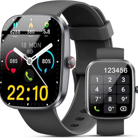 Smart Watch, 1.91" Smartwatch for Men Women (Answer/Make Call), Fitness Tracker with 120+ Sport Modes, IP68 Waterproof, Heart Rate/Spo2/Sleep Monitor, Pedometer, Activity Tracker for Android iOS